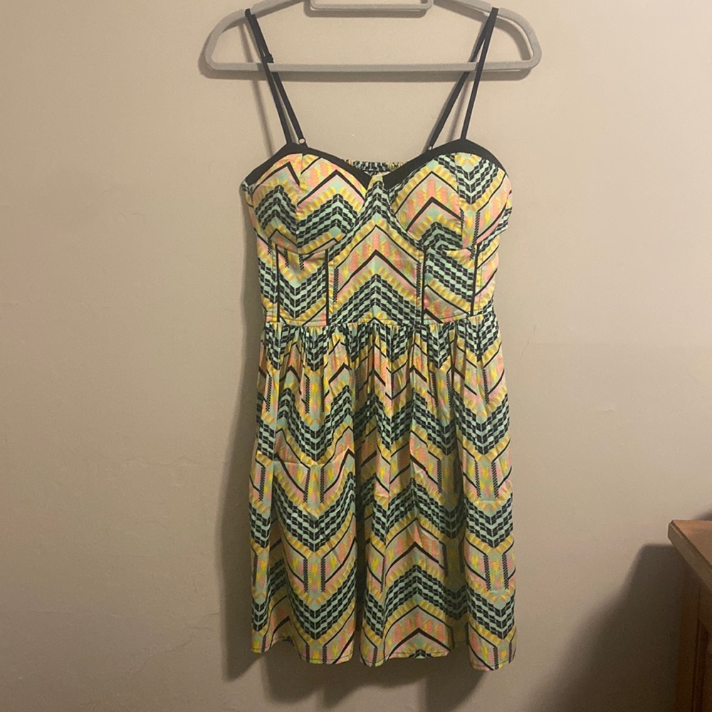 Colorful A-line Summer Dress